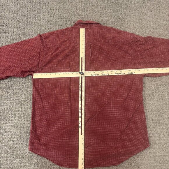 Vintage Gap Shirt Cotton Poplin Long Sleeve Collar Gingham Plaid Classic Oxford - Picture 2 of 10